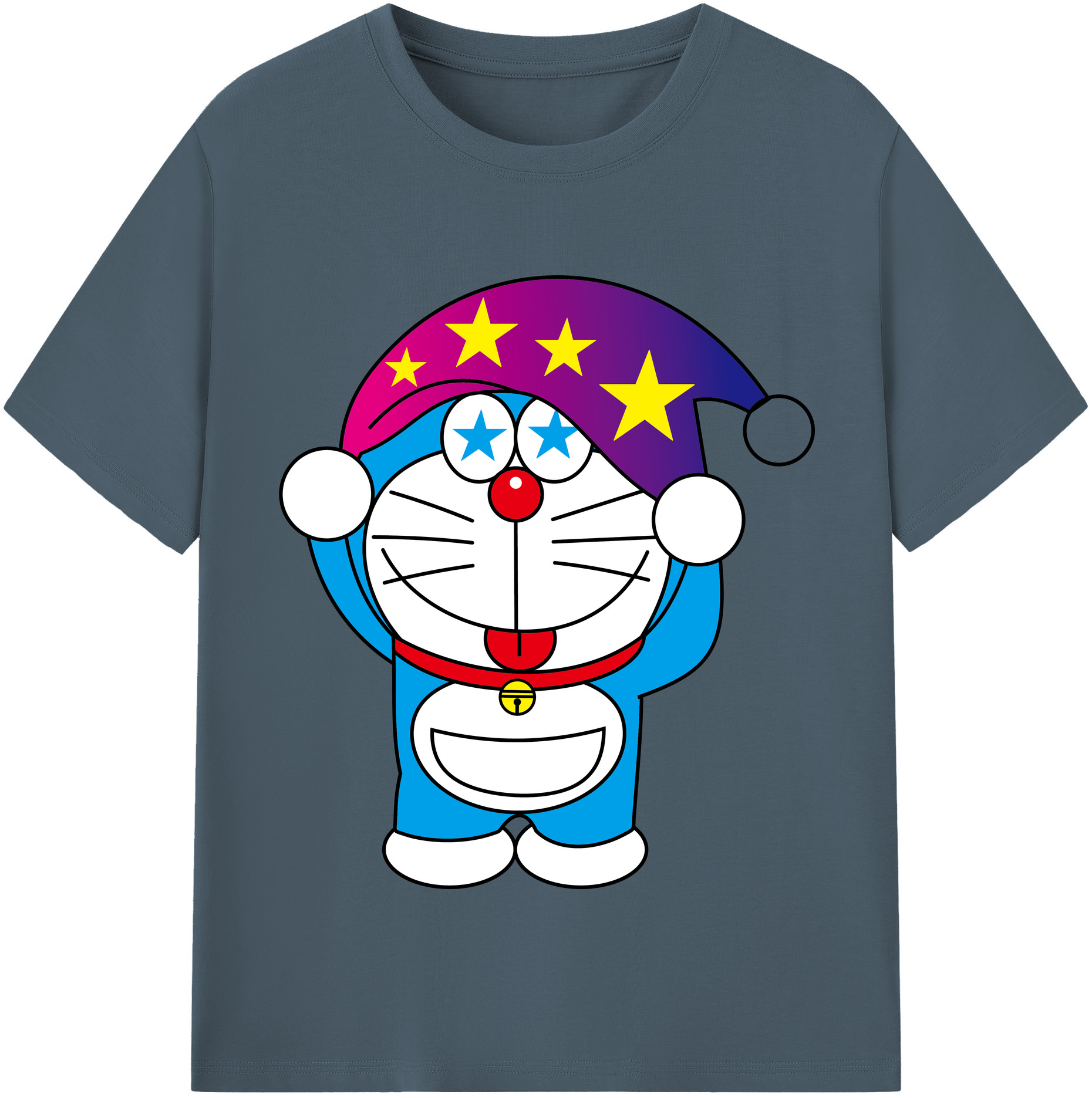 （画像用） ドラえもん Doraemon 綿100％半袖Tシャツ（フロントプリント）